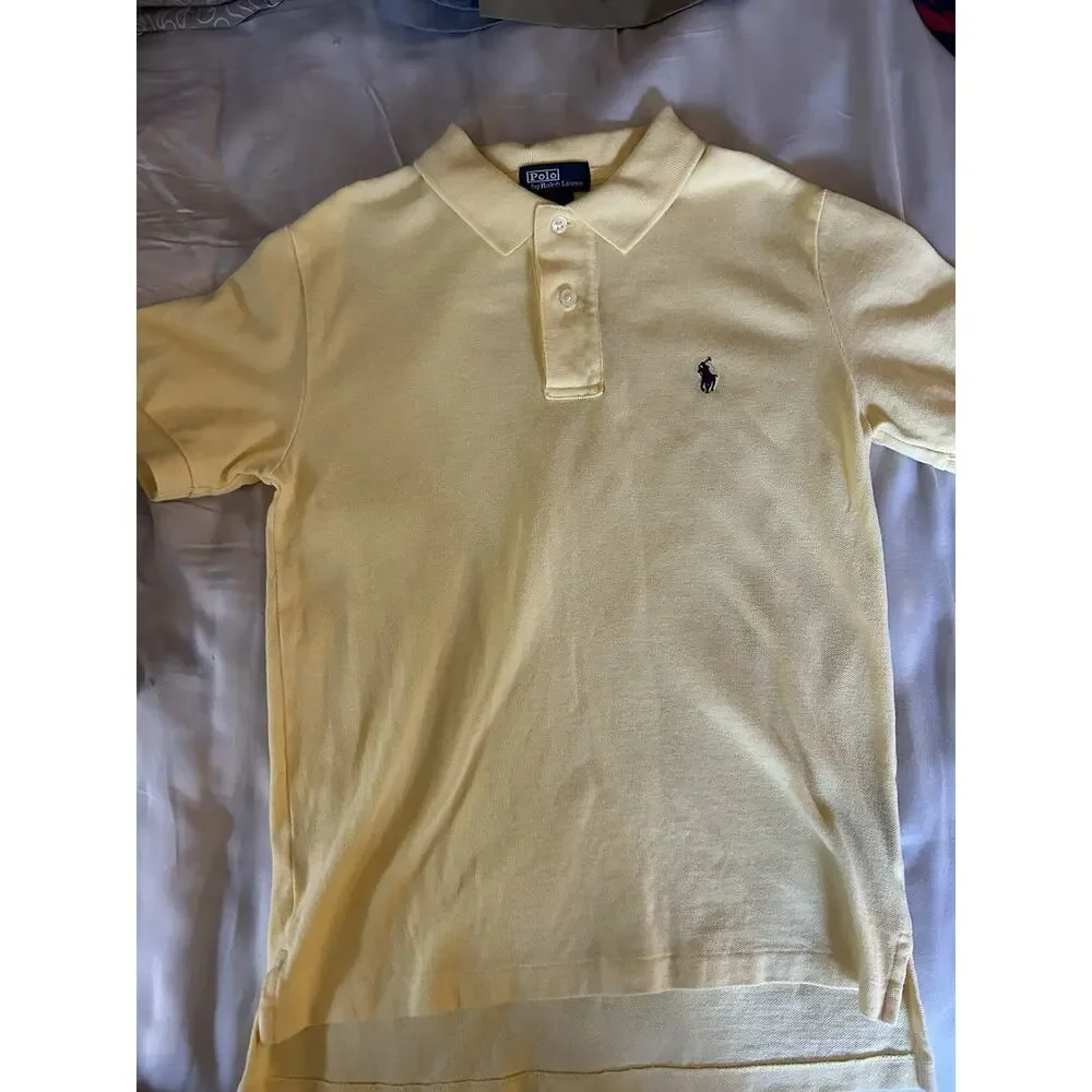 Ralph Lauren Yellow Polo Shirt 8-10